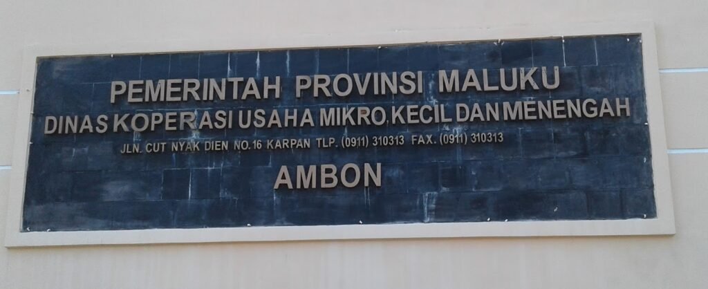 Visi Misi Dinas UMKM Maluku